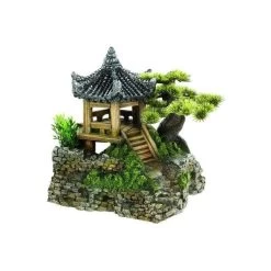 Classic Pagoda House And Plants