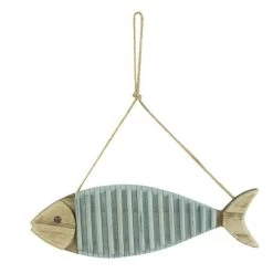 Wooden Decorative Hanging Fish 28cm
