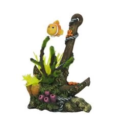 Classic Anchor With Plants Ornament