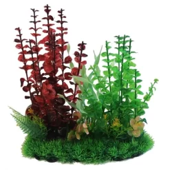 13" Red &amp; Green Plastic Plant