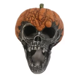 Pumpkin Skull Ornament